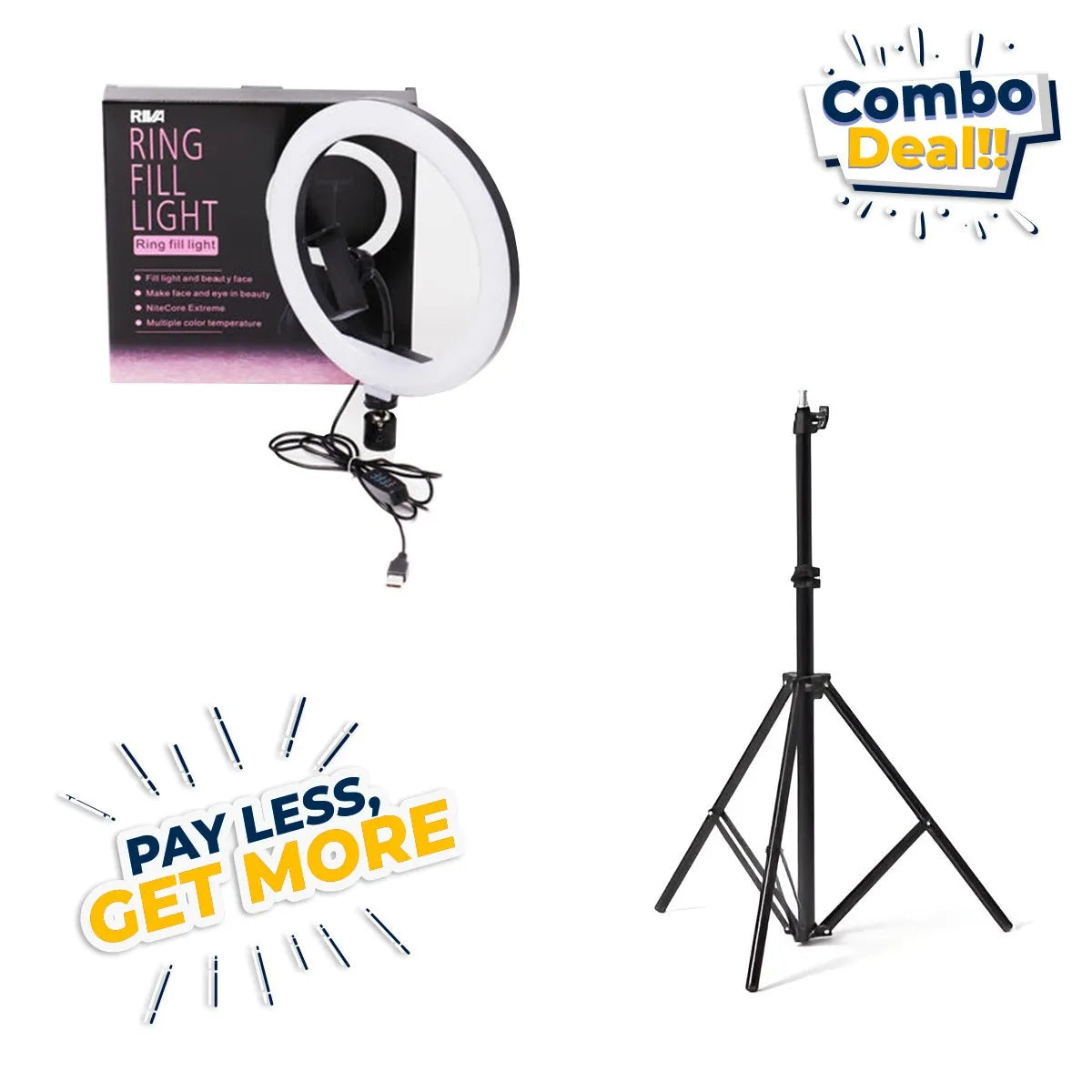 Ring Light With Stand Price In Pakistan Combo Deals Riva Ring