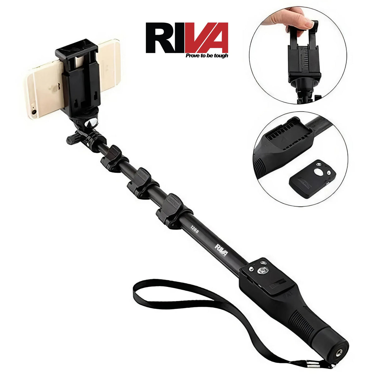 Riva FlexShot 1288 – Bluetooth Selfie Stick Price in Pakistan Main image