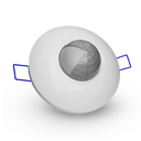 Riva RV-MS-PIR 360° Infrared Motion Detector (Surface &  Flush Mount)