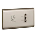 Pieno Universal Shaver Socket 115V/240V (Horizontal)