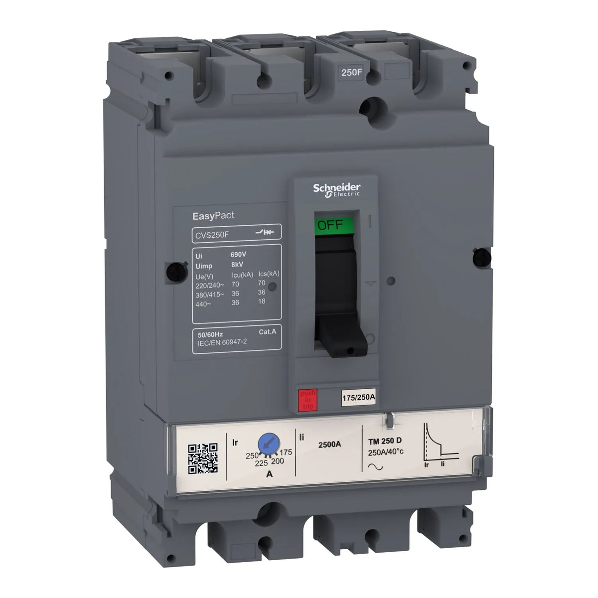 Schneider CVS160F 3 Pole Molded Case Circuit Breaker, 36 kA Price in Pakistan Main image