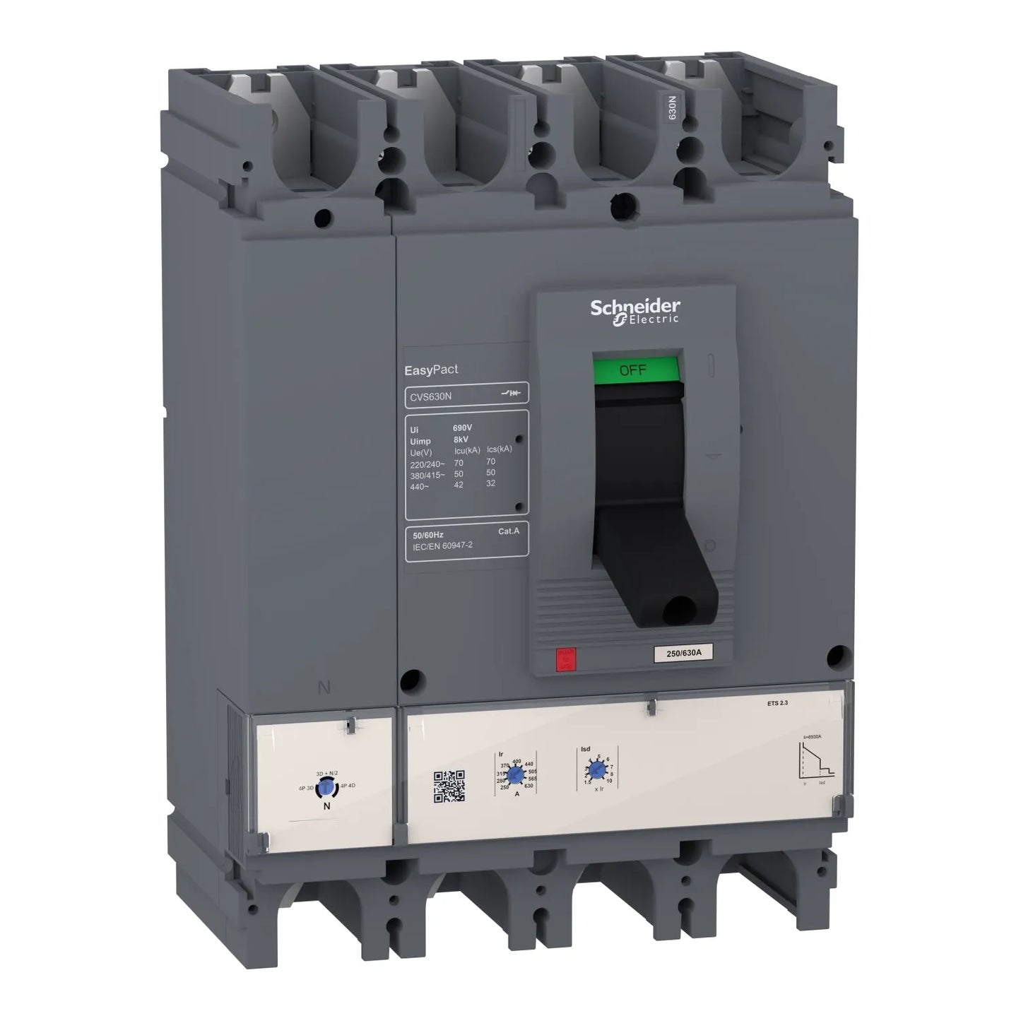Schneider CVS400N 4 Pole MCCB Breaker 36KA Price in Pakistan