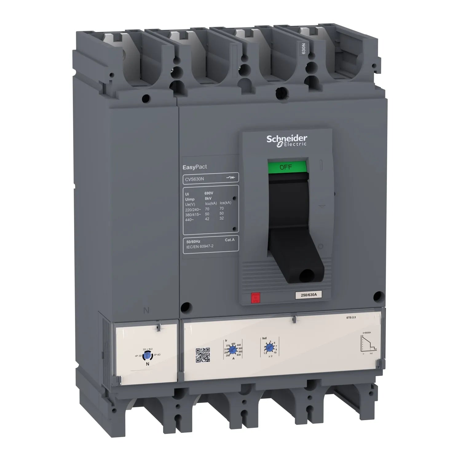 Schneider CVS400N 4 Pole MCCB Breaker 36KA Price in Pakistan