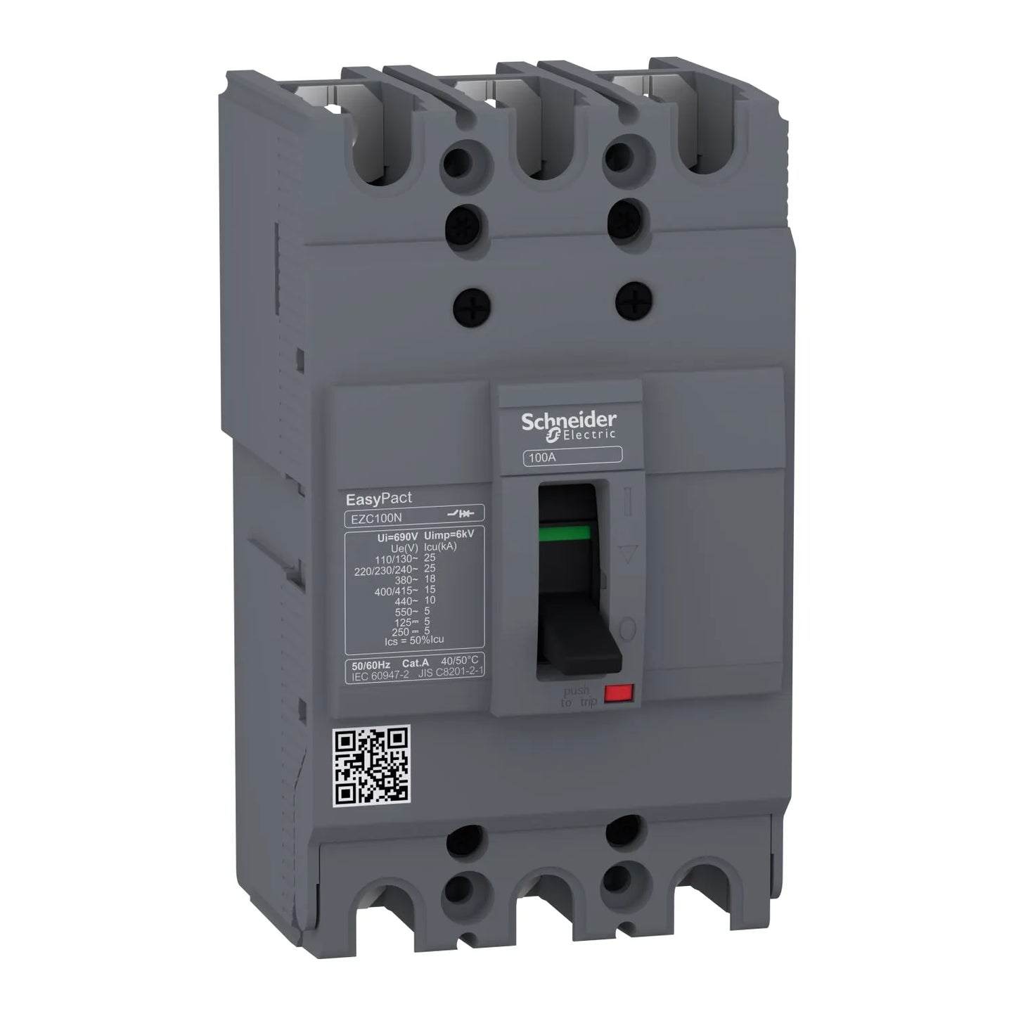 Schneider EZC100N 3 Pole Circuit Breaker 15 KA Price in Pakistan 