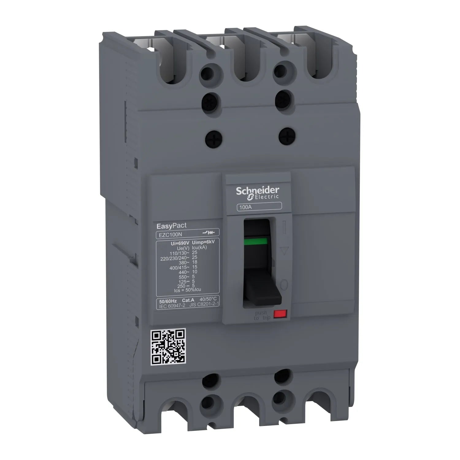 Schneider EZC100N 3 Pole Circuit Breaker 15 KA Price in Pakistan 
