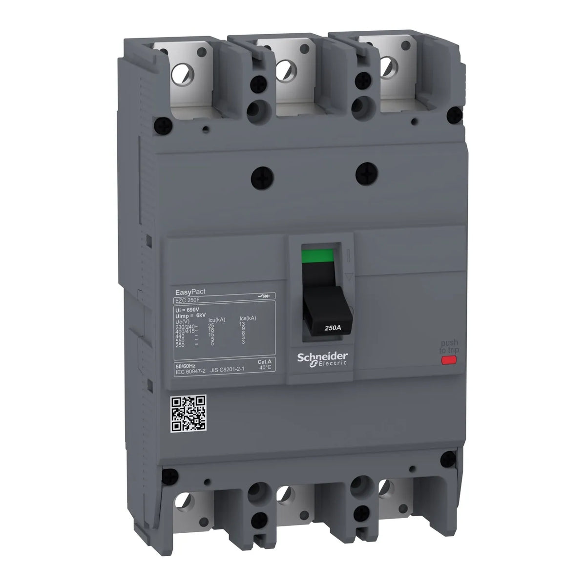 Schneider EZC250F 3 Pole Circuit Breaker 125A 18 KA Price in Pakistan