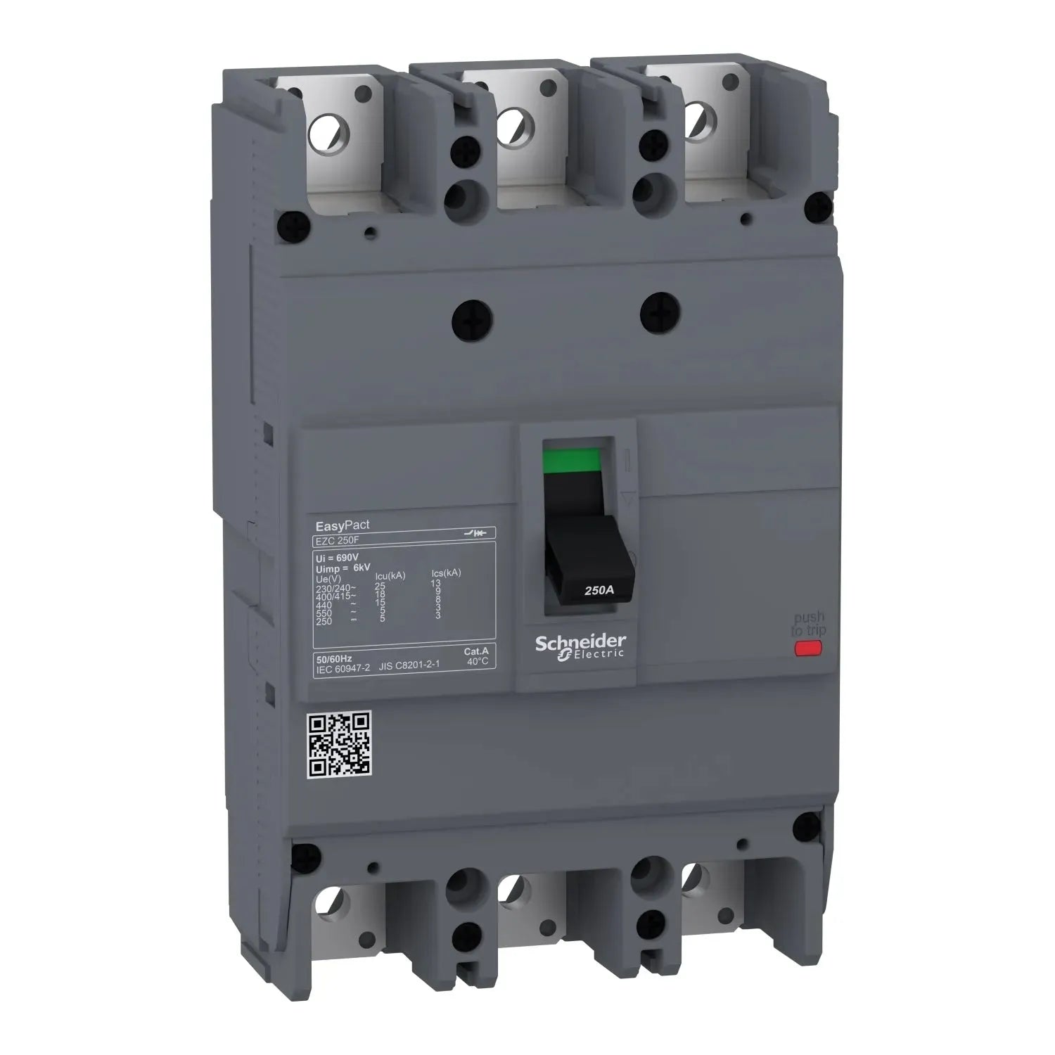 Schneider EZC250F 3 Pole Molded Case Circuit Breaker 18 kA Secondary image