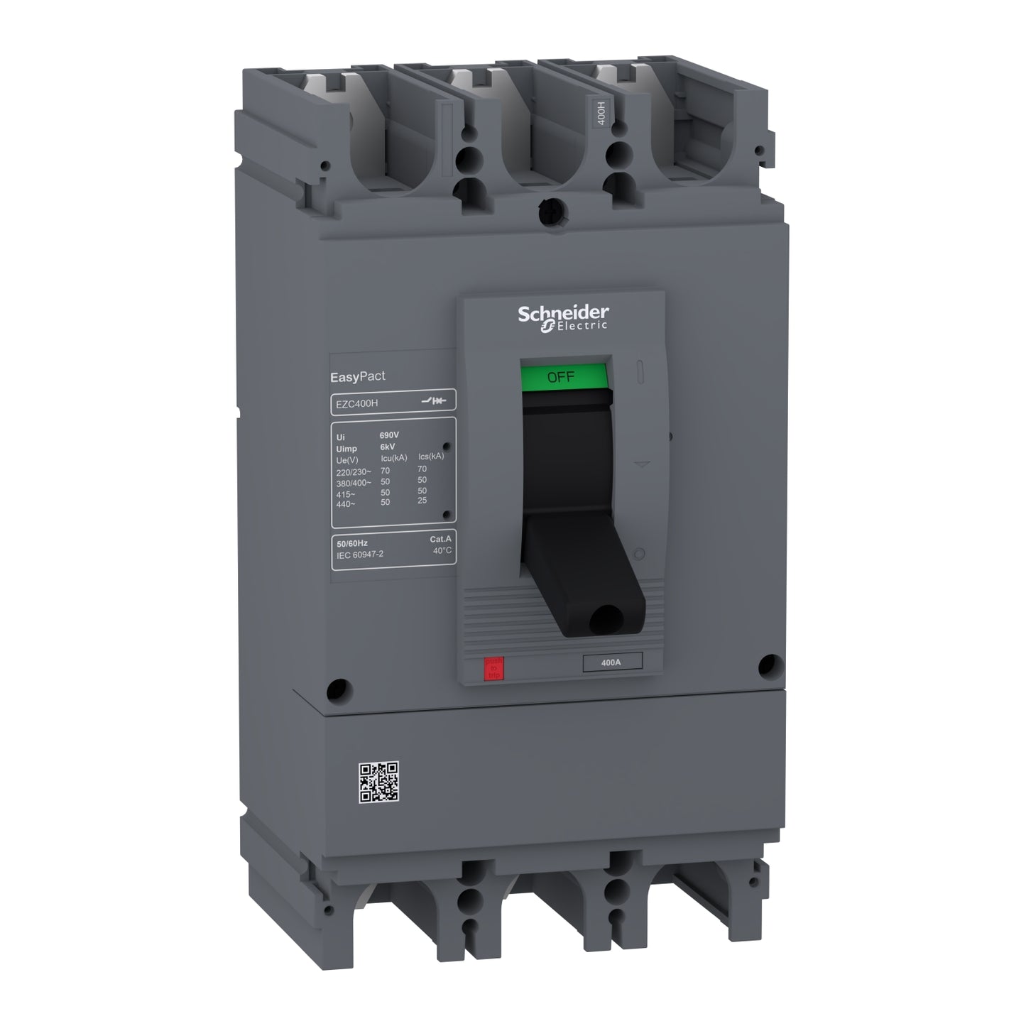 Schneider EZC400H 3 Pole MCCB Circuit Breaker 50 kA Price in Pakistan