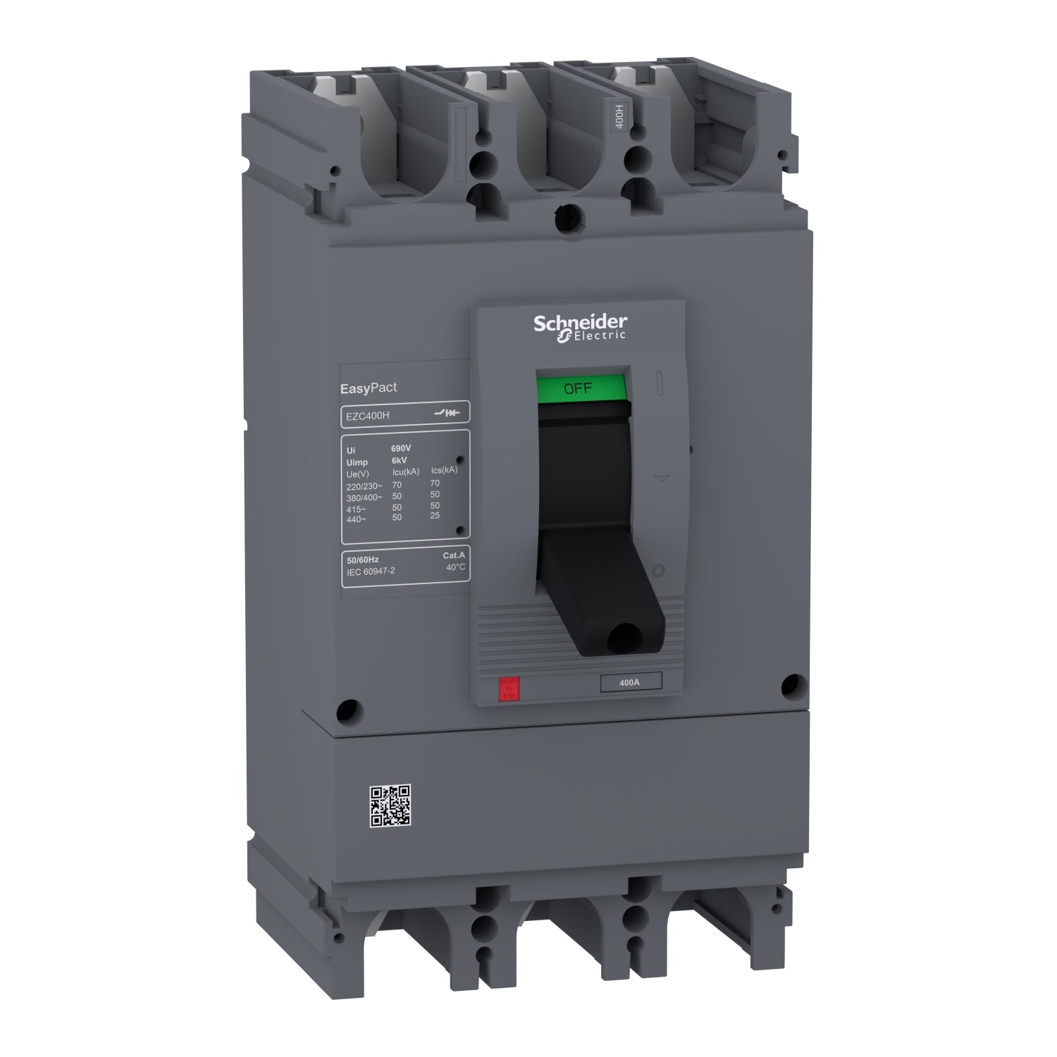 Schneider EZC400H 3 Pole MCCB Circuit Breaker 50 kA Price in Pakistan