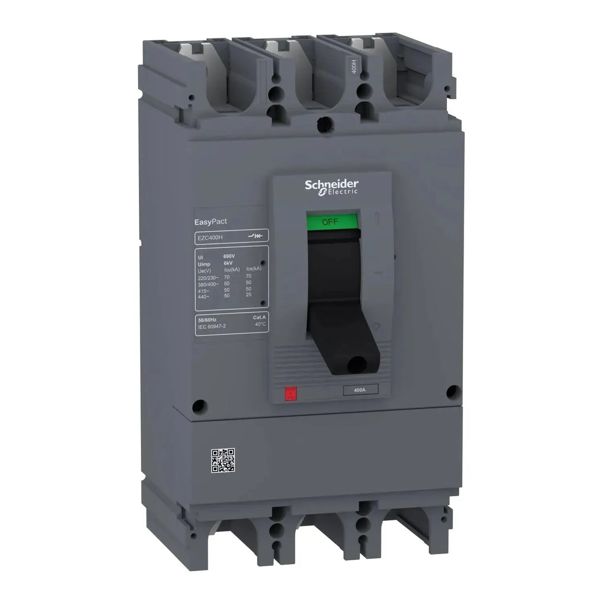 Schneider EZC400H 3 Pole MCCB Circuit Breaker 50 kA Price in Pakistan Main image