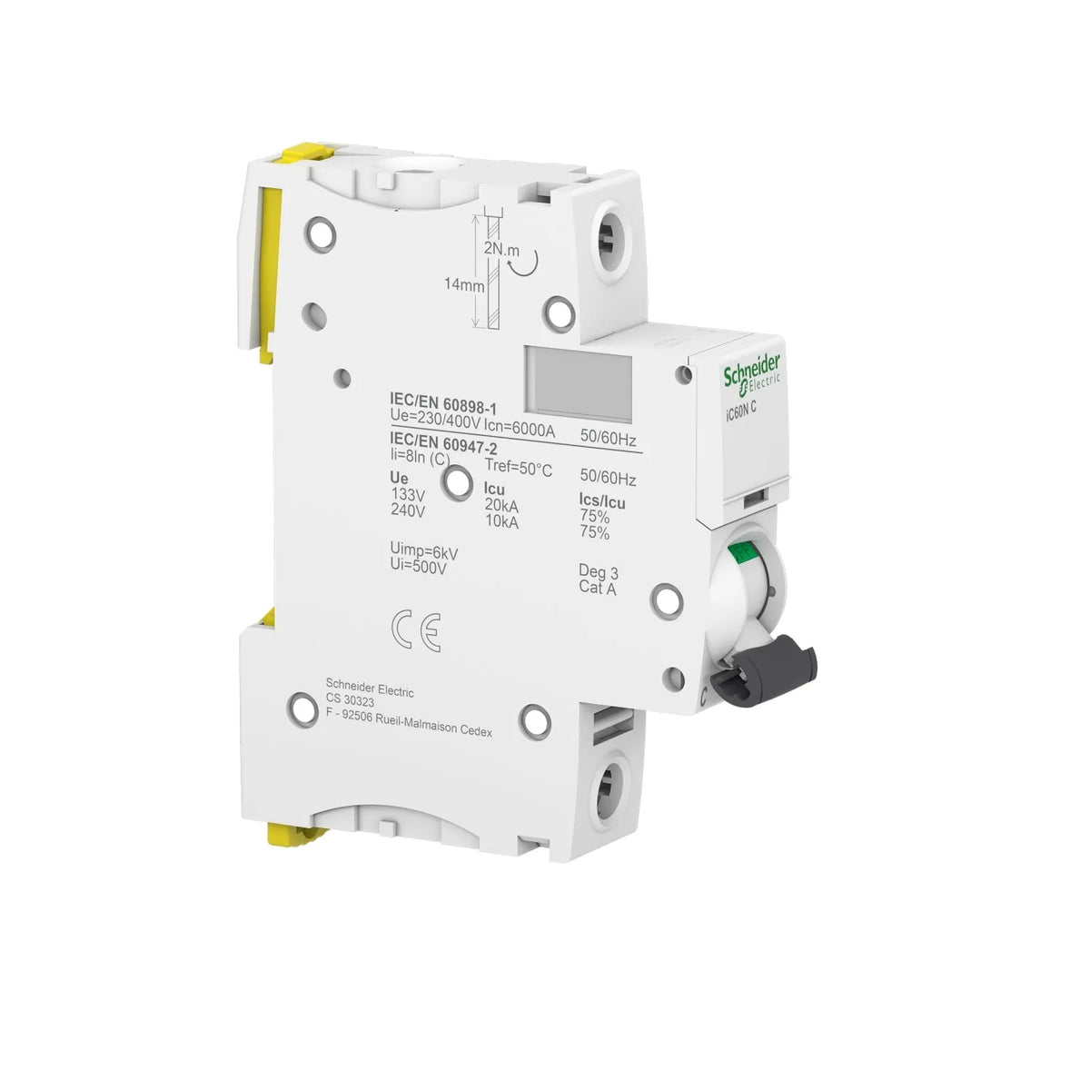 Schneider iC60N 6000 A 1 Pole MCB Breaker Price in Pakistan