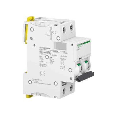 Schneider iC60N 2P MCB Breaker White Price in Pakistan