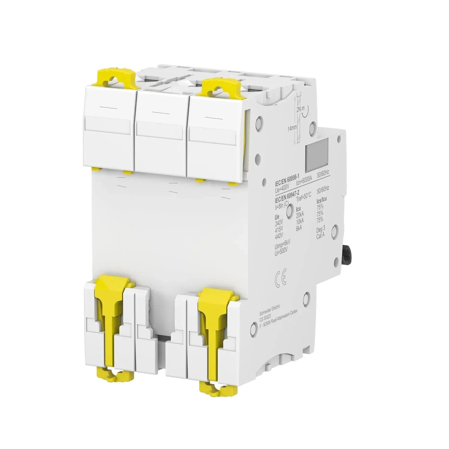 Schneider iC60N 3 Pole Miniature Circuit Breaker 6 KA - 10 kA Secondary image