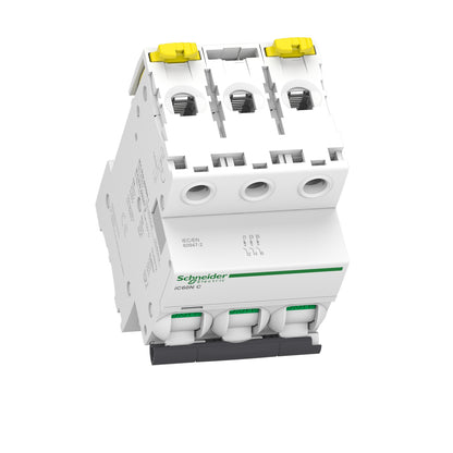 Schneider iC60N 3 Pole Miniature Circuit Breaker, 6 KA - 10 kA