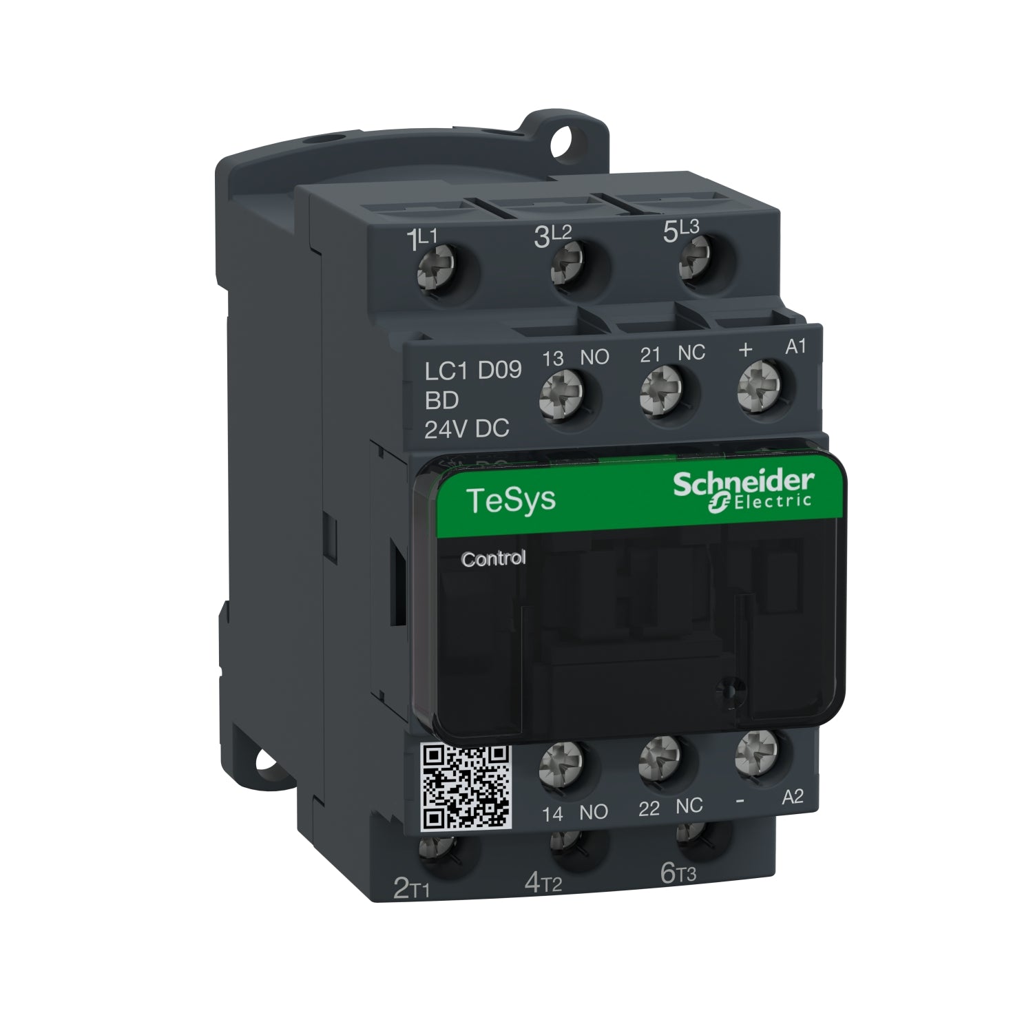 Schneider LC1D09BD TeSys D Contactor, 3P (3 NO) AC 3 9 A 24 V DC Coil Price in Pakistan