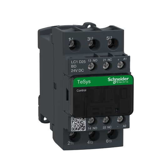 Schneider LC1D25BD TeSys D Contactor, 3P (3 NO) AC-3 25A 24 V DC Coil Price in Pakistan
