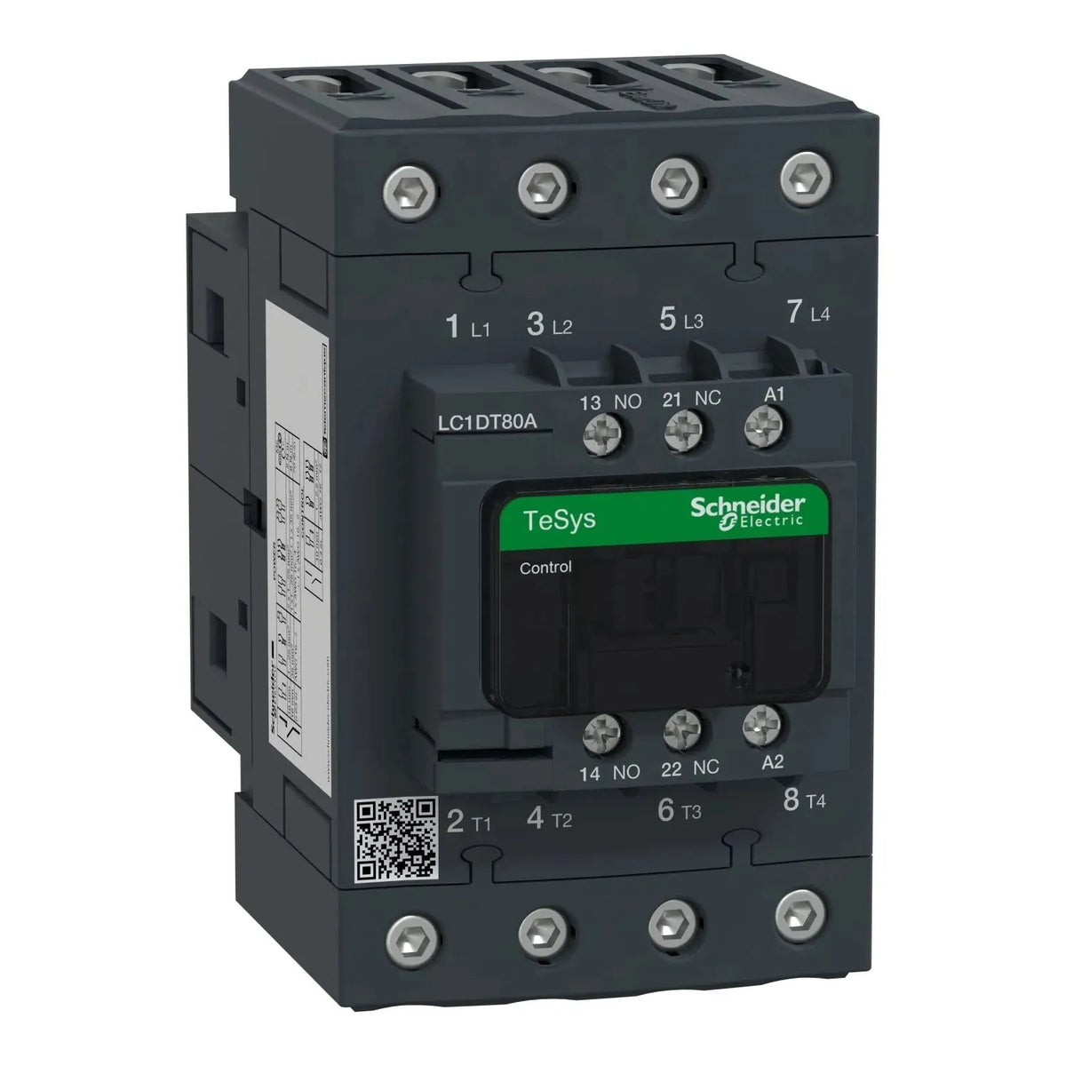Schneider LC1DT80AM7 TeSys D Contactor, 4P (4 NO) AC 1 80A 220 V AC standard Coil Price in Pakistan Main image