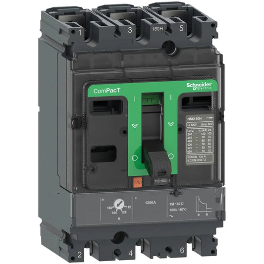Schneider NSX160F 3 Pole Circuit Breaker 36 KA 160A Price in Pakistan 