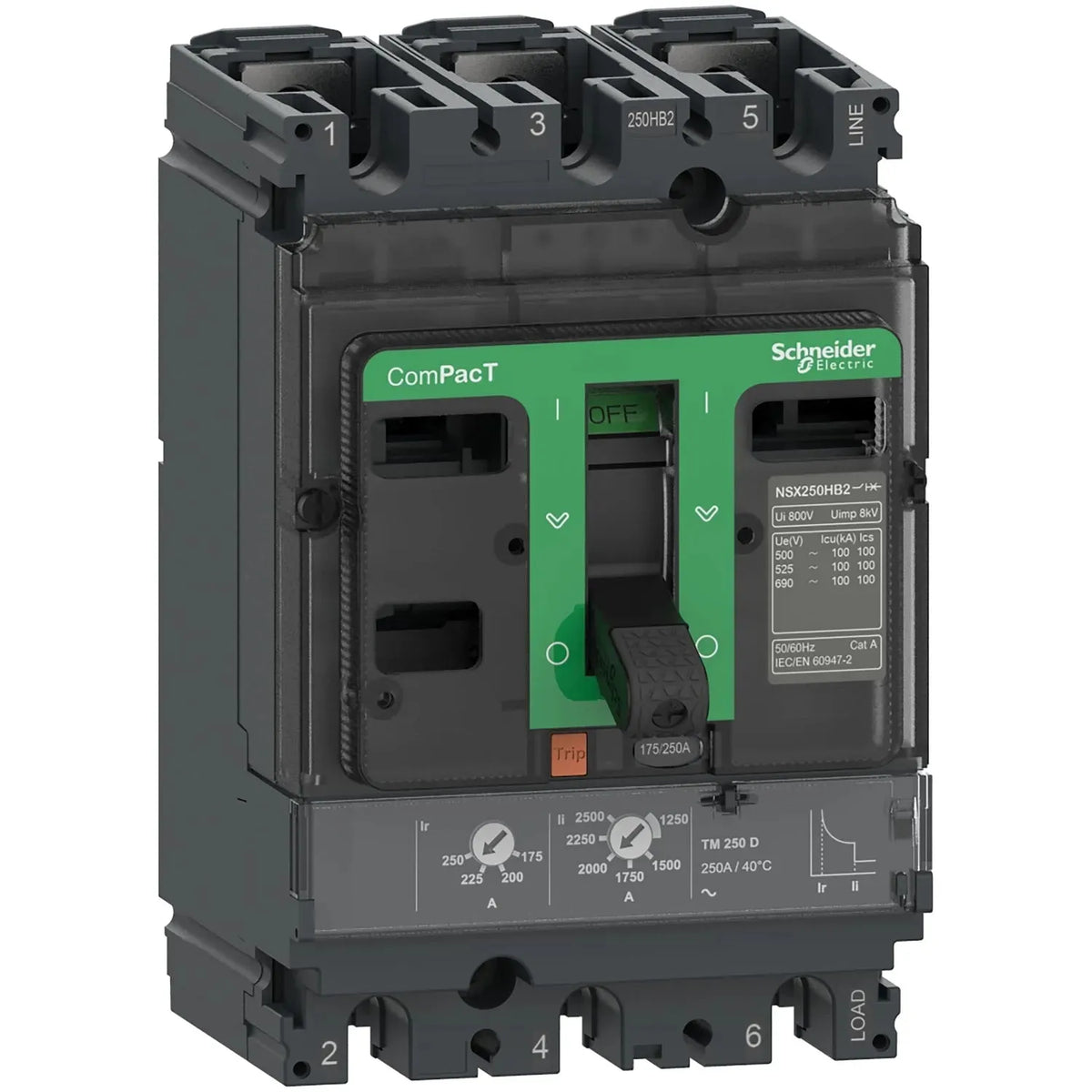 Schneider NSX250H 3P 250A TMD Circuit Breaker 70 KA Price in Pakistan Main image