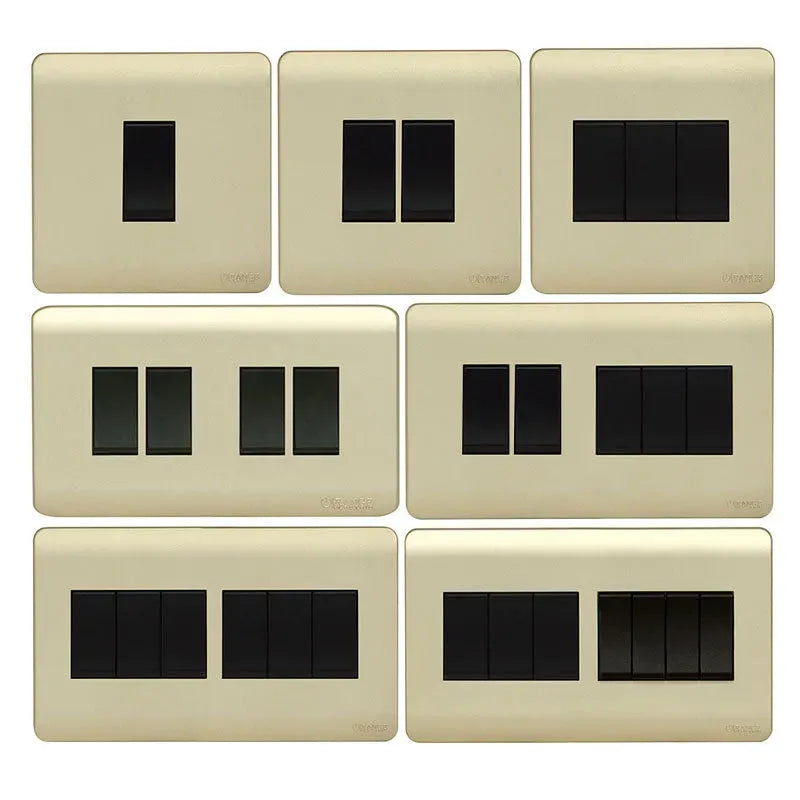 Scintilla 6 Gang Gold Flush Switch Price in Pakistan 