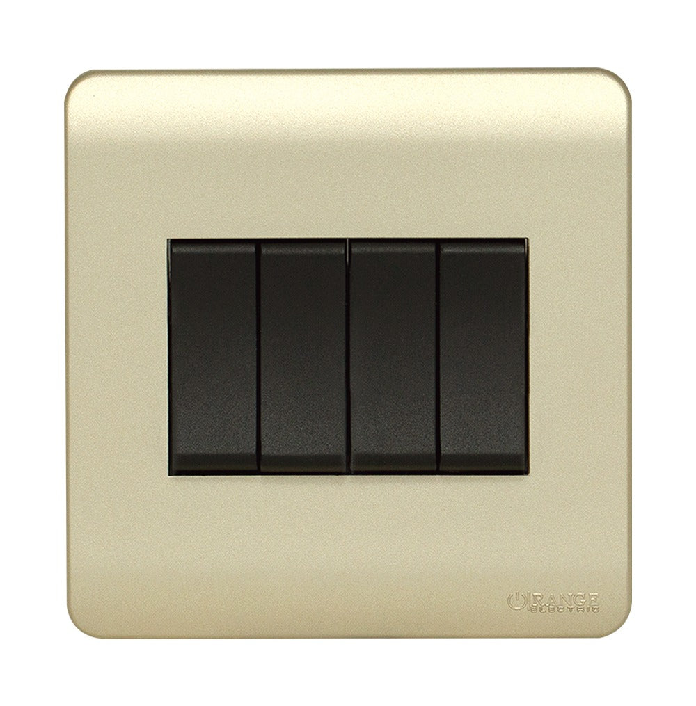 Scintilla 4 Gang Gold Flush Switch Price in Pakistan 