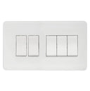 Scintilla 1-8 Gang 2 Way Flush Switch