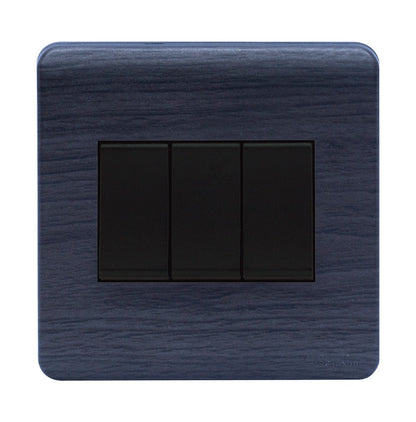 Scintilla 3 Gang Kaluwara Finish Flush Switch Price in Pakistan 