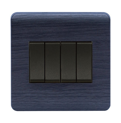 Scintilla 4 Gang Kaluwara Finish Flush Switch Price in Pakistan 