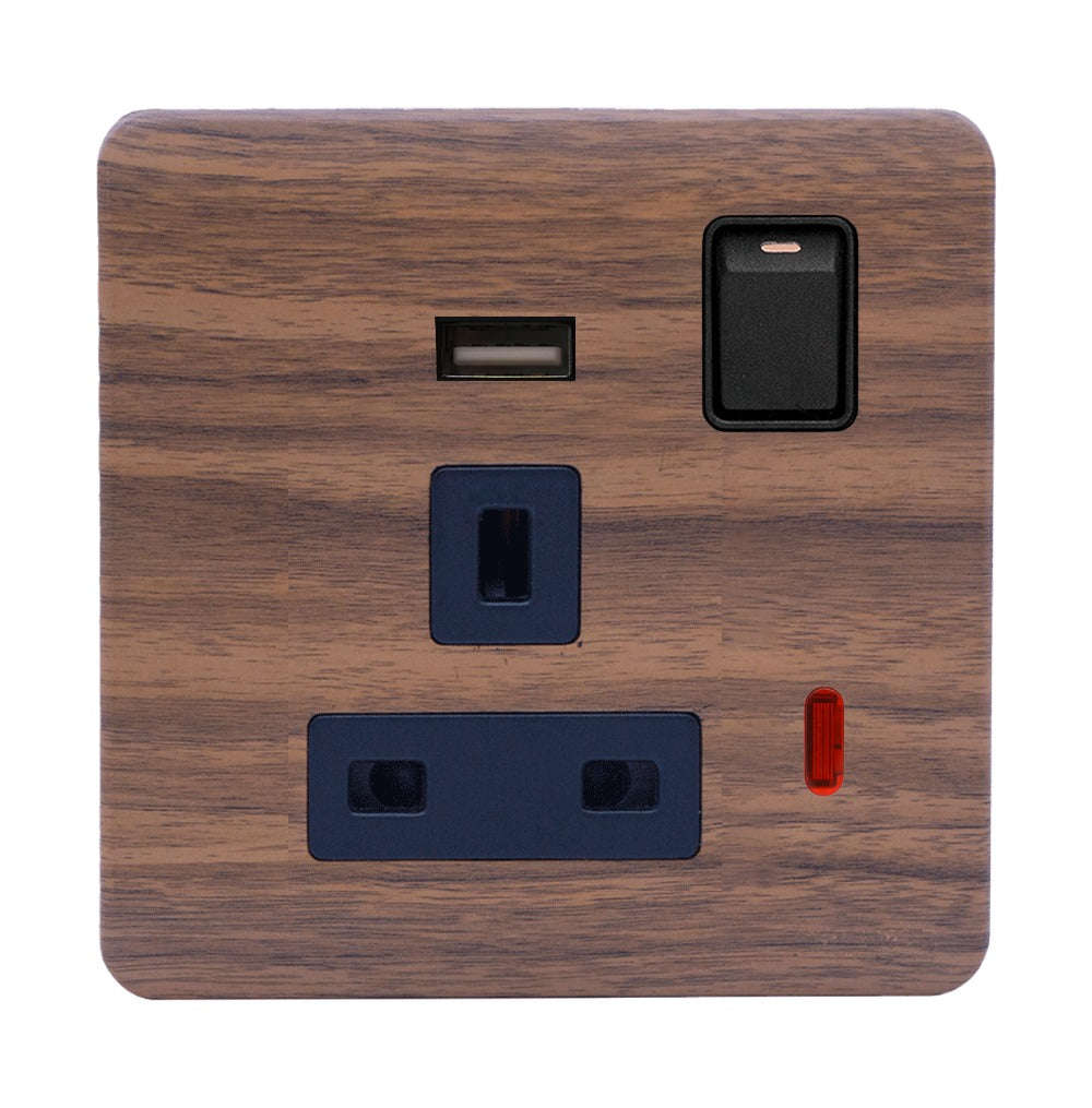 Scintilla Single Switched Socket Outlet + 2.1 Type A Usb Kumbuk Price in Pakistan 