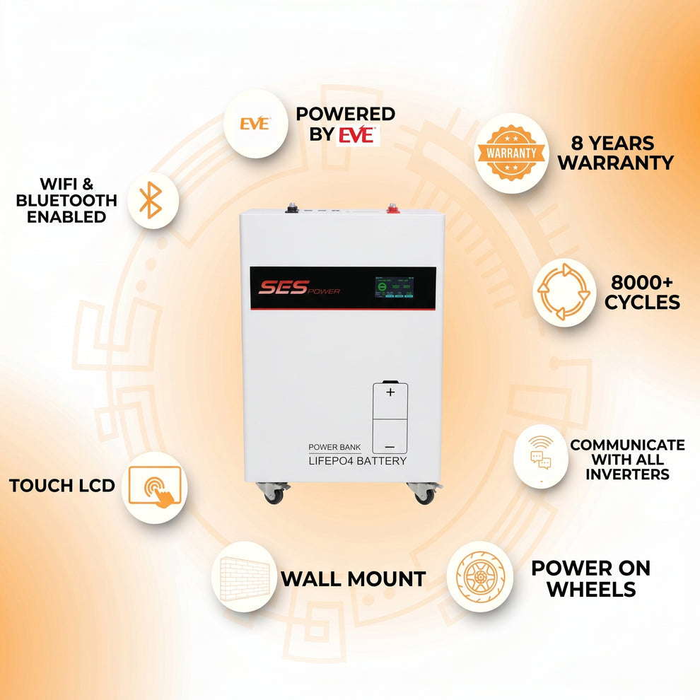 SES Power Bank 16.07kWh 51.2V 314Ah Lithium Battery