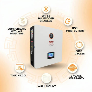 SES Powerwall 5.12kWh 51.2V 100Ah Lithium Battery