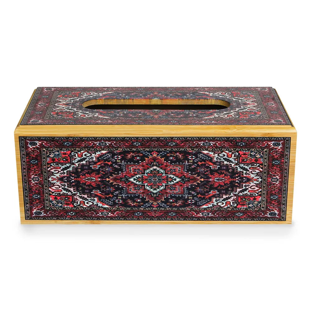 Sindhi Art Wooden Tissue Box Secondary image