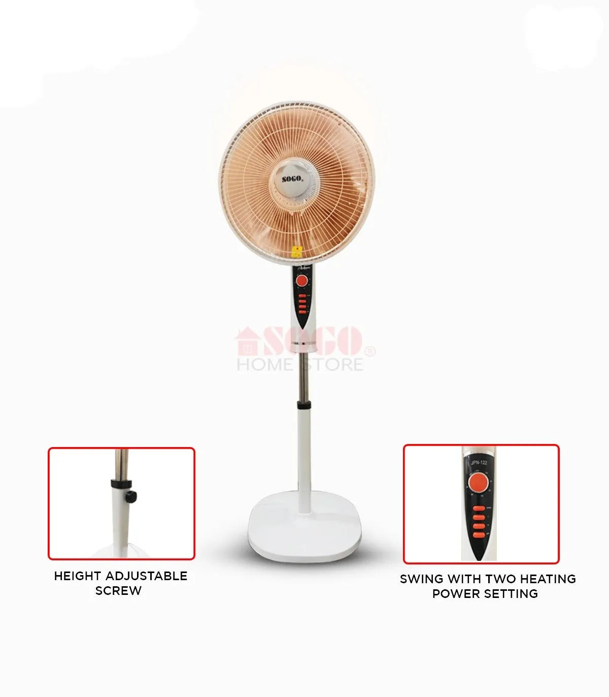 Sogo JPN-122 Electric Fan Heater Secondary image