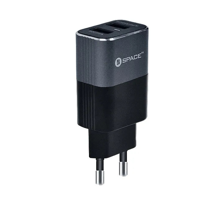 Space Metal Series Dual Port USB 2.4A Wall Charger Secondary image