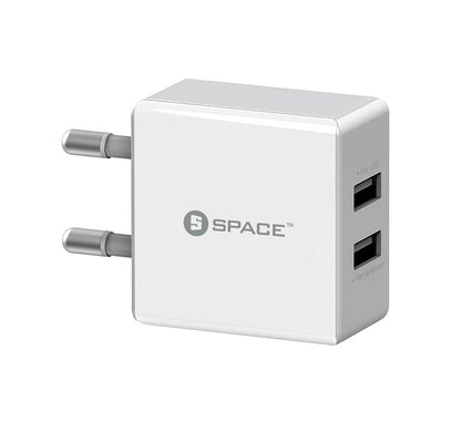 Space WC-101 Dual Port USB 2.4A Wall Charger Price in Pakistan