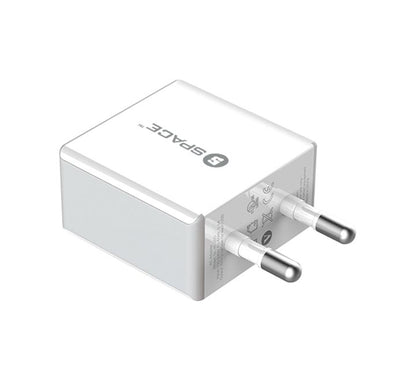 Space WC-101 Dual Port 2.4A Wall Charger Price in Pakistan