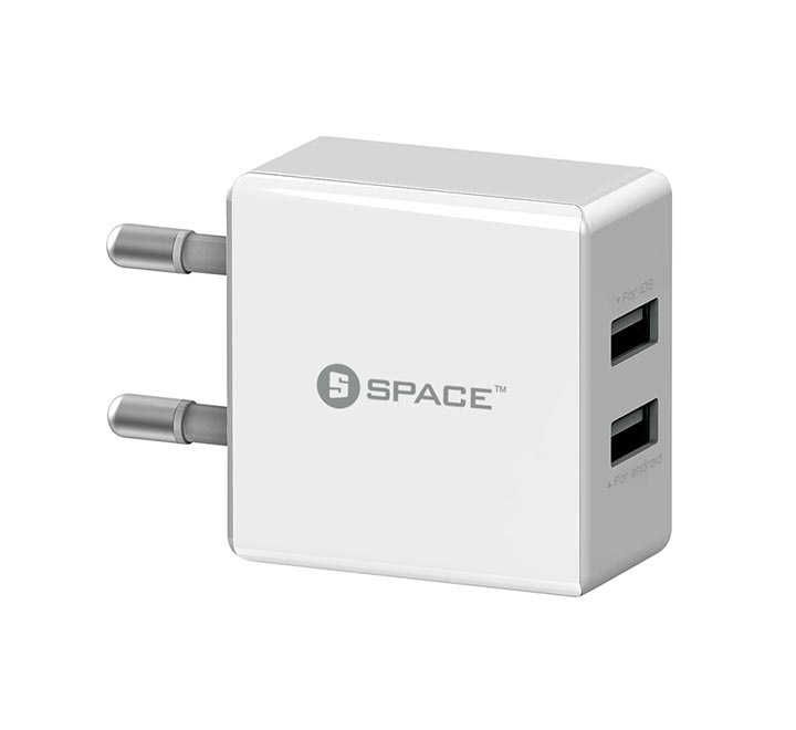Space WC-102 Dual Port USB 2.4A Wall Charger Price in Pakistan