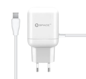Space WC 108 Type C USB Cable Wall Charger Price in Pakistan
