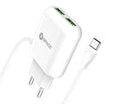 Space WC-108 Type-C USB Cable Wall Charger