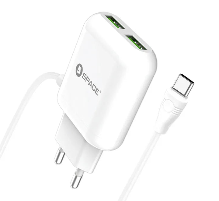 Space WC 108 Type C Wall Charger Price in Pakistan Main image