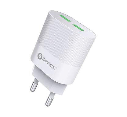 Space Dual Port USB Wall Charger Price in Pakistan