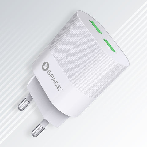 Space 2.4A Dual Port USB Wall Charger Price in Pakistan
