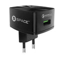 Space Quick Charge 3.0 Wall Charger (w Micro USB Cable)
