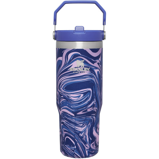 Stanley 0.88 L | Lapis Swirl The IceFlow Flip Straw Tumbler | 30 OZ (Special Edition)