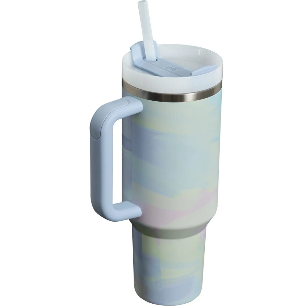 Stanley 1.20 L | Cool Serene Brushstrokes The Quencher H2.0 FlowState‰ã¢ Tumbler | 40 OZ (Special Edition )