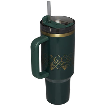 Stanley 1.20 L | Forest Gloss Deco The Quencher H2.0 FlowState‰ã¢ Tumbler | 40 OZ (Limited Edition)