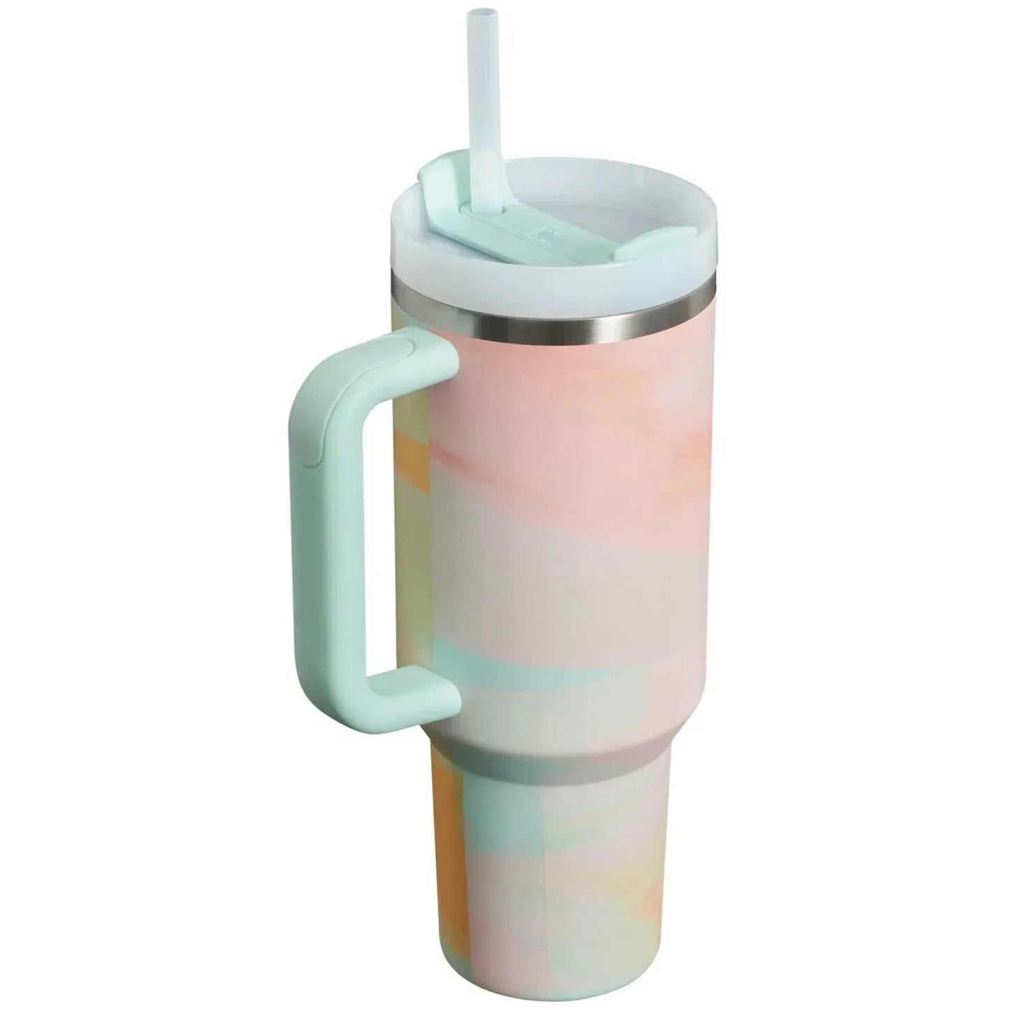 Stanley 1.20 L | Warm Serene Brushstrokes The Quencher H2.0 FlowStateTumbler | 40 OZ (Special Edition )