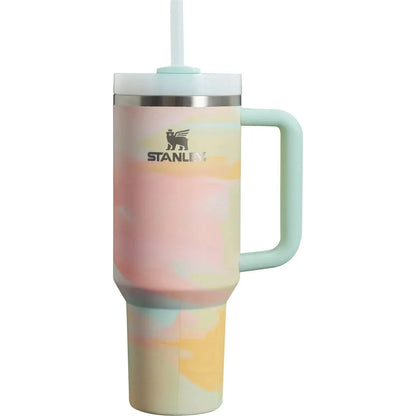 Stanley 1.20 L | Warm Serene Brushstrokes The Quencher H2.0 FlowStateTumbler | 40 OZ (Special Edition )