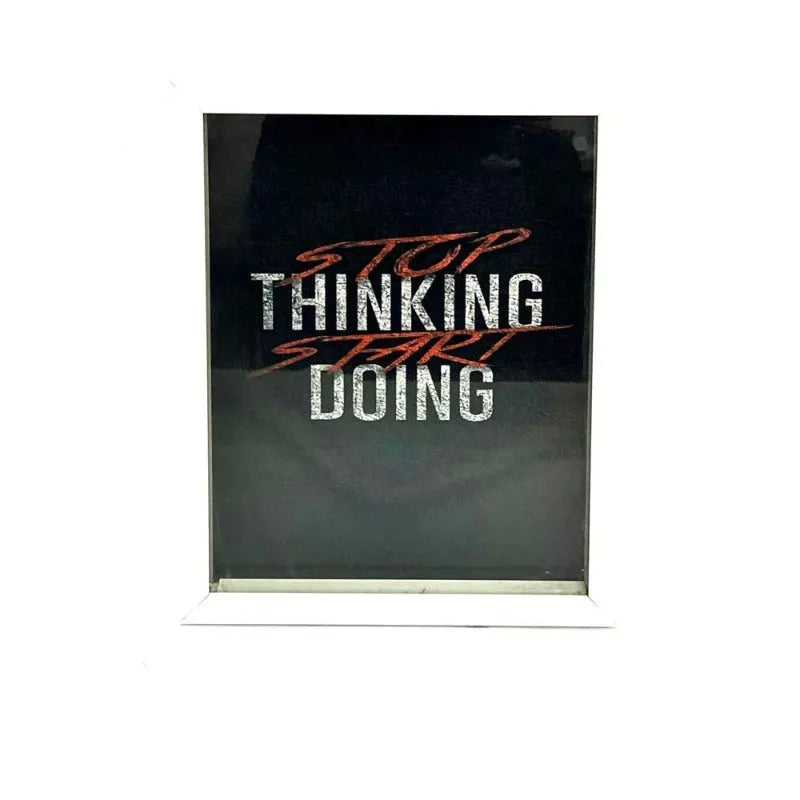 Stop Thinking Start Doing Wall Frame Price in Pakistan Main image