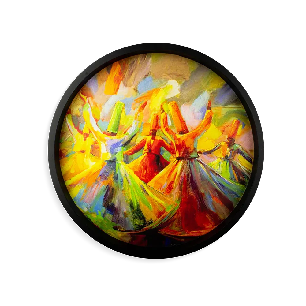 sufi art round tray Price in Pakistan Main image